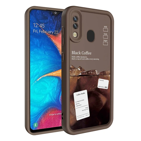 Galaxy A30 Kılıf Kamera Korumalı Baskılı Arka Yüzey Zore Klas Kapak ürün görseli 1