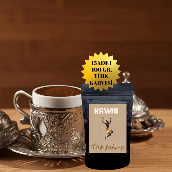 KAWHİ COFFEE TÜRK KAHVESİ 15X100GR ürün görseli 1