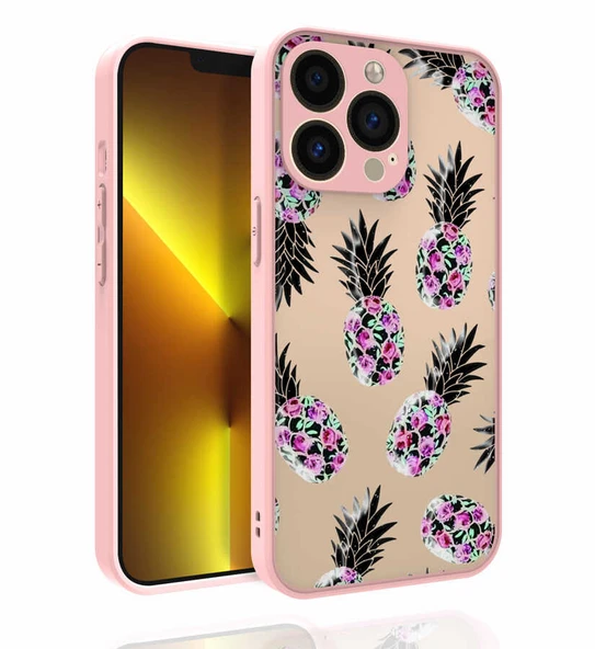 Apple iPhone 13 Pro Max Kılıf Desenli Kamera Korumalı Parlak Zore Nora Kapak ürün görseli 1