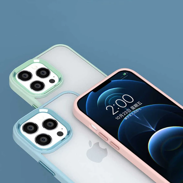 Apple iPhone 14 Plus Kılıf Zore Krom Kapak - Resim 6