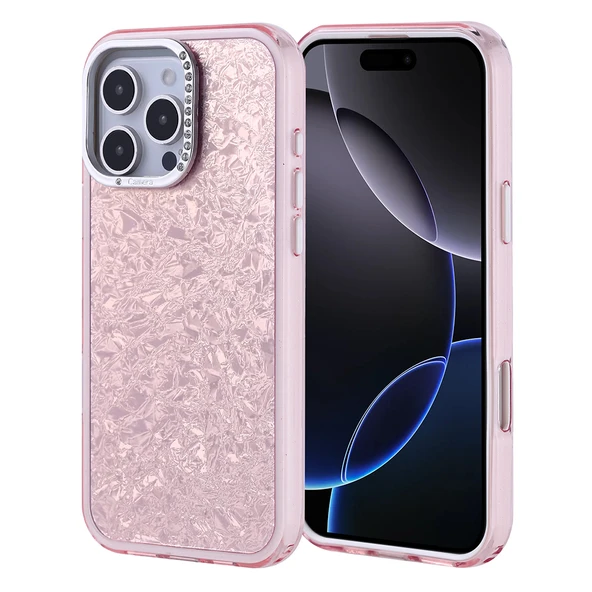 Apple iPhone 16 Pro Max Kılıf Taşlı Tasarımlı Zore Kapi Kapak ürün görseli 1