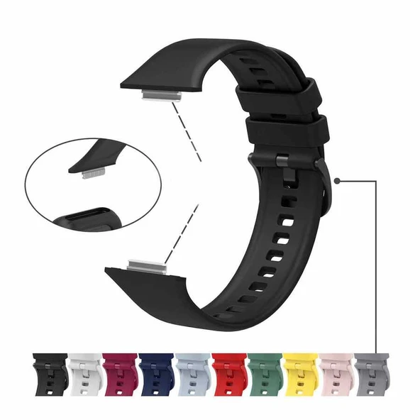 Huawei Watch Fit 2 KRD-43 Silikon Kordon - Resim 3