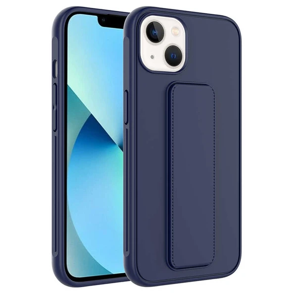 Apple iPhone 14 Plus Kılıf Zore Qstand Kapak - Resim 4