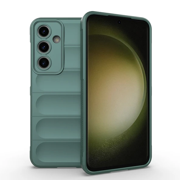 Galaxy S25 FE Kılıf Esnek TPU Oyuklu Arka Yüzey Tasarımlı Zore Etnik Silikon Kapak ürün görseli 1