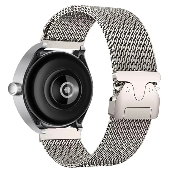 Huawei Watch GT5 Pro 46mm Zore KRD-100 22mm Titanyum Hasır Kordon ürün görseli 1