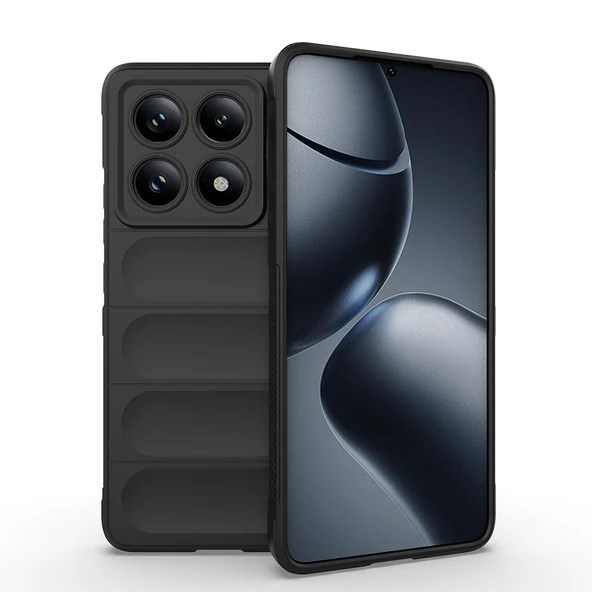 Xiaomi 14T Pro Kılıf Esnek TPU Oyuklu Arka Yüzey Tasarımlı Zore Etnik Silikon Kapak ürün görseli 1