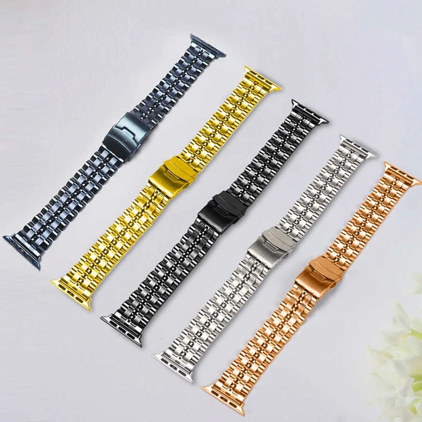 ​​​Apple Watch 44mm KRD-54 Metal Kordon - Resim 8