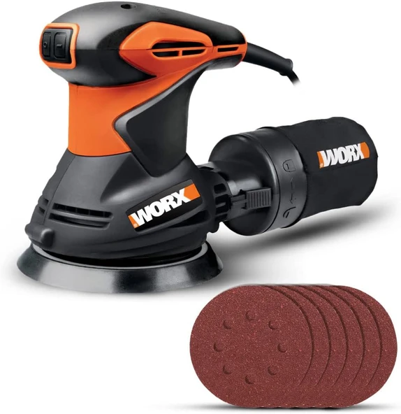 Worx Wx652.1 320Watt 125Mm Profesyonel Eksantrik Zımpara ürün görseli 1