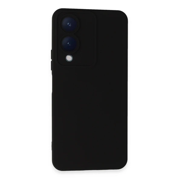 Vivo Y17s Kılıf Nano İçi Kadife Silikon - Siyah ürün görseli 1