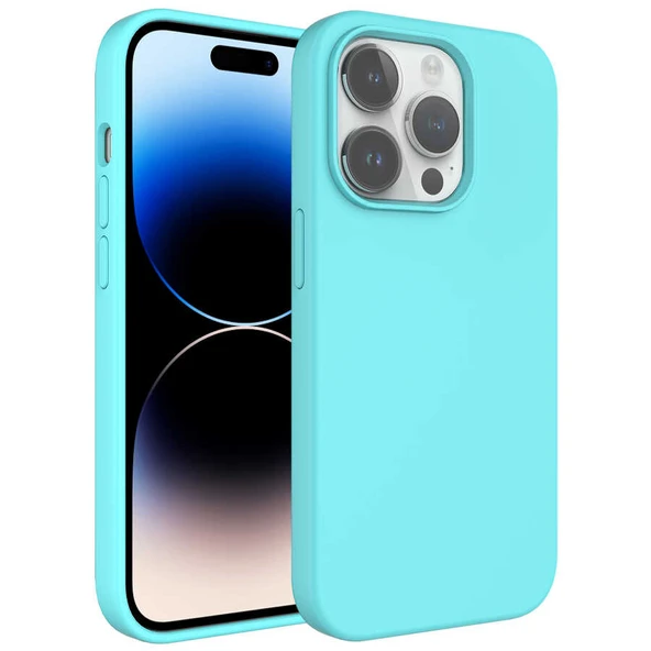 Apple iPhone 14 Pro Kılıf Sıvı Teknolojili Silinebilir Sert Zore Kivi Kapak ürün görseli 1
