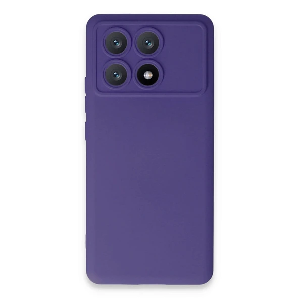 Xiaomi Poco X6 Pro Kılıf Nano İçi Kadife Silikon - Mor ürün görseli 1