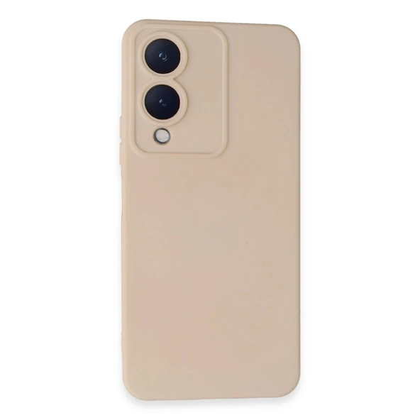 Vivo Y17s Kılıf Nano İçi Kadife Silikon - Pudra ürün görseli 1