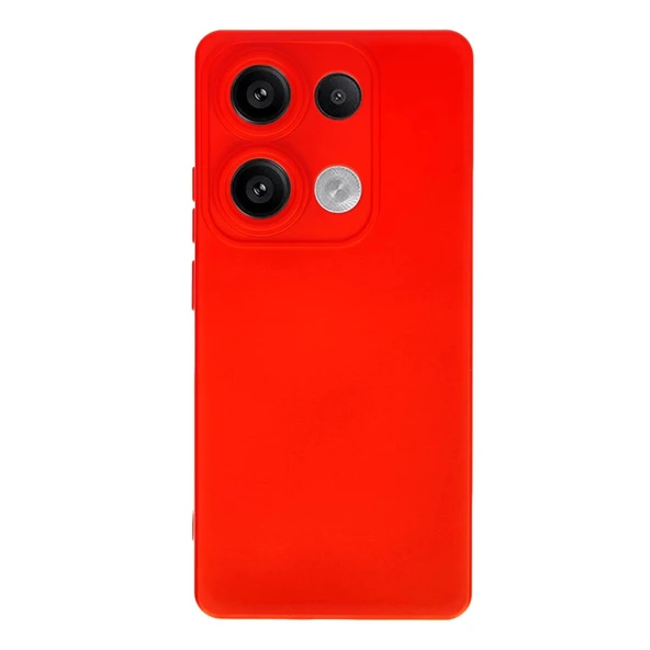 Xiaomi Redmi Note 13 4g Kılıf Nano İçi Kadife Silikon - Kırmızı ürün görseli 1