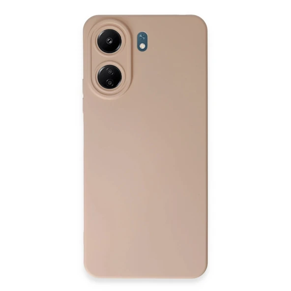 Xiaomi Redmi 13c Kılıf Nano İçi Kadife Silikon - Pudra ürün görseli 1