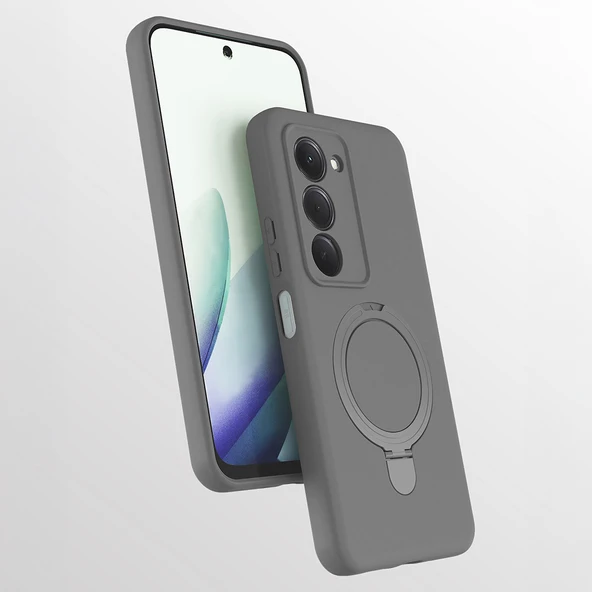 Xiaomi Redmi 15 Kılıf M-safe Şarj Özellikli Standlı Zore Samara Kapak ürün görseli 1