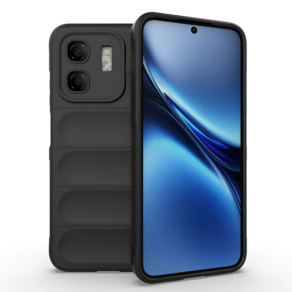 İnfinix Hot 50i 4G Kılıf Esnek TPU Oyuklu Arka Yüzey Tasarımlı Zore Etnik Silikon Kapak ürün görseli 1