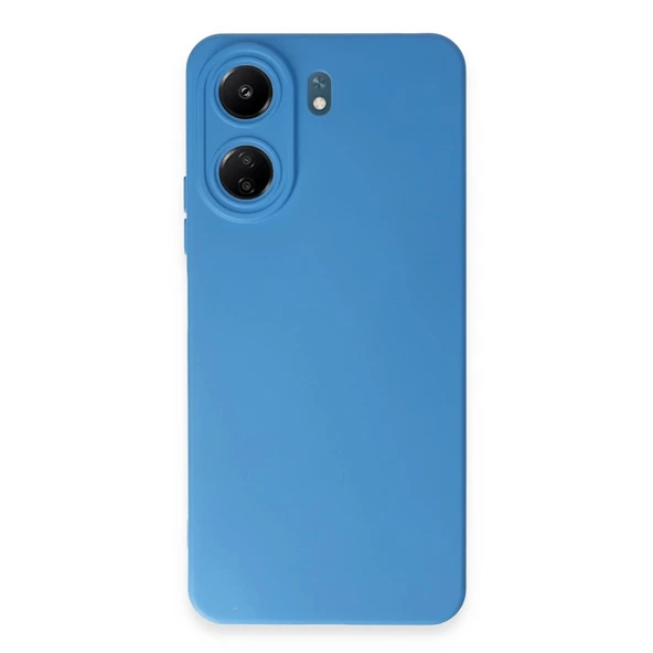 Xiaomi Redmi 13c Kılıf Nano İçi Kadife Silikon - Mavi ürün görseli 1