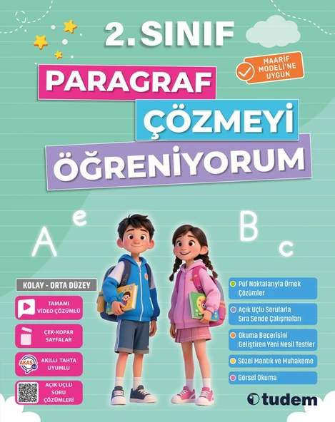 Tudem 2. Sınıf Paragraf Çözmeyi Öğreniyorum ürün görseli 1