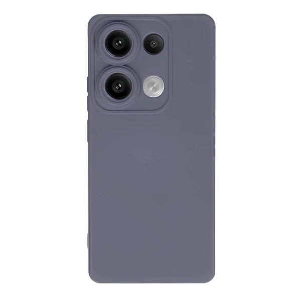 Xiaomi Redmi Note 13 Pro 4g Kılıf Nano İçi Kadife Silikon - Gri ürün görseli 1