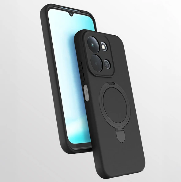 Xiaomi Redmi 15C Kılıf M-safe Şarj Özellikli Standlı Zore Samara Kapak ürün görseli 1