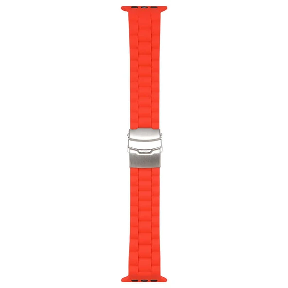 Apple Watch 7 41mm KRD-72 Silikon Kordon - Resim 3