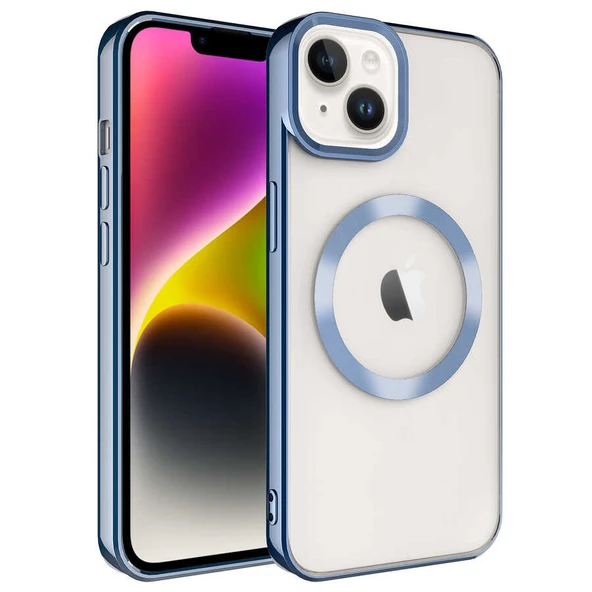 Apple iPhone 14 Kılıf M-safe Wireless Şarj Özellikli Zore Setro Silikon ürün görseli 1