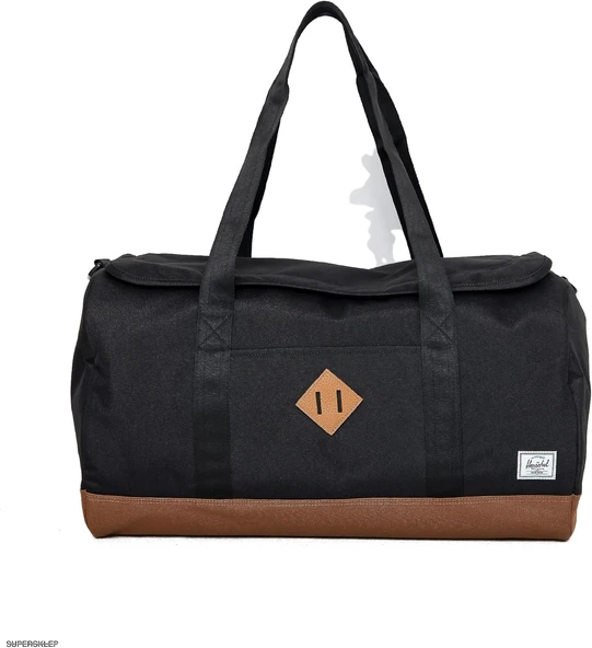 Herschel Supply Co. Heritage Duffle, Siyah/Sele Kahverengi, Siyah/Eyer Kahverengi, Heritage Duffle ürün görseli 1