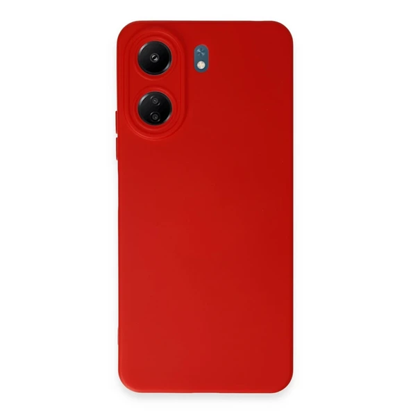 Xiaomi Redmi 13c Kılıf Nano İçi Kadife Silikon - Kırmızı ürün görseli 1