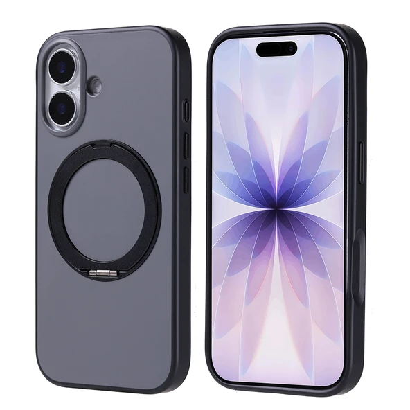 Apple iPhone 17 Kılıf M-Safe Şarj Özellikli Standlı Zore Proton Silikon Kapak ürün görseli 1