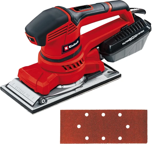 Einhell Titreşim Zımpara Te-Os 2520 E (250 W, 115 X 230 Mm, Devir Ayarı, Toz Emiş Adaptörü, Cırtlı P ürün görseli 1