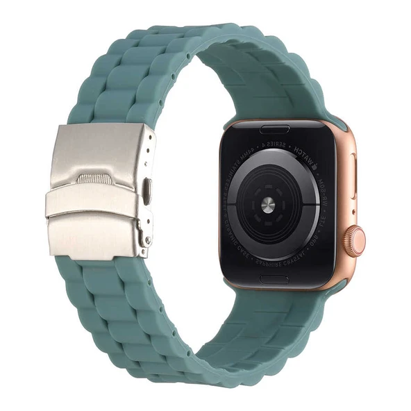 Apple Watch 44mm KRD-72 Silikon Kordon - Resim 3