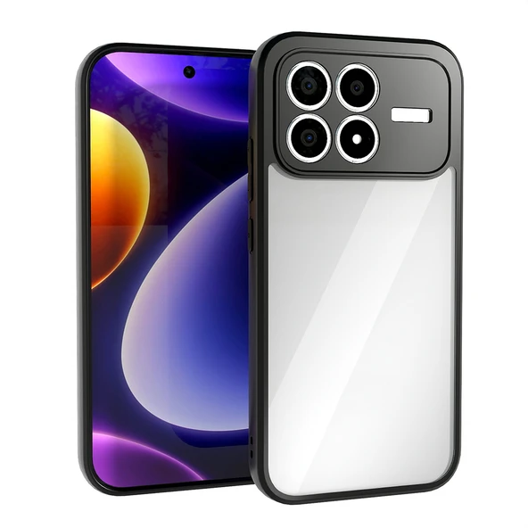 Xiaomi Poco F8 Pro Kılıf Kamera Korumalı Şeffaf Arka Yüzey Zore New Roll Kapak ürün görseli 1