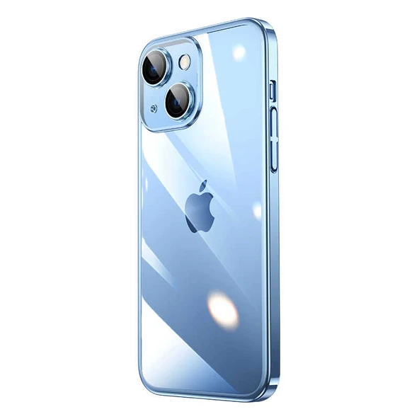 Apple iPhone 14 Kılıf Sert PC Renkli Çerçeveli Zore Riksos Kapak ürün görseli 1