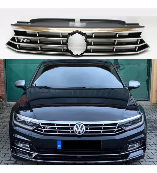 Volkswagen Passat Uyumlu B8.5 Rline Ön Panjur Izgara Seti 2015+ Parça ürün görseli 1