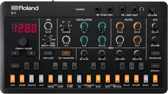 Roland Aira Compact S-1 Tweak Synth | Modern Aletlerle Ultra Taşınabilir Mikro Polisentezleyici | D- ürün görseli 1