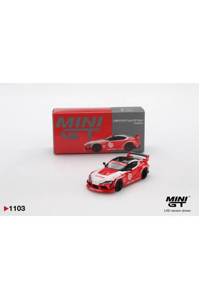 Mini GT  LB-WORKS Toyota GR Supra Kırmızı 1/64 Model Araba ürün görseli 1
