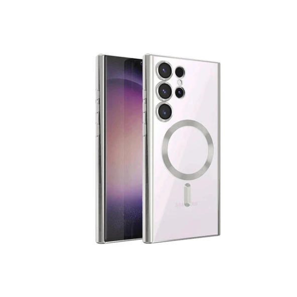 Samsung Galaxy S23 Ultra Kılıf Kross Magneticsafe Kapak - Titan Gri ürün görseli 1