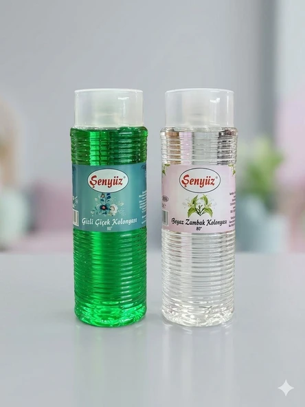 Şenyüz Beyaz Zambak ve Gizli Çiçek Kolonyası 400 ml 2'li set ürün görseli 1