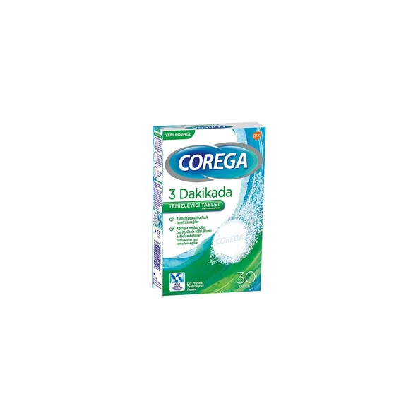 Corega 3 Dakikada Temizleyici 30 Tablet ürün görseli 1