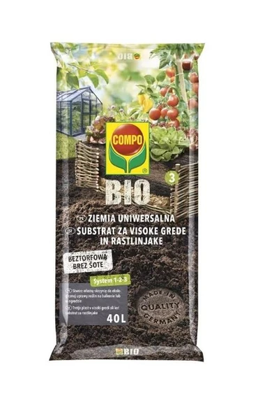 Compo 5470 Bio Yükseltilmişyatak ve Sera Toprağı 40L ürün görseli 1