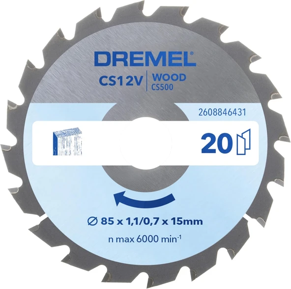 Dremel Blueprint Cs12V (Cs500) 85Mm Ahşap Testere Bıçağı ürün görseli 1