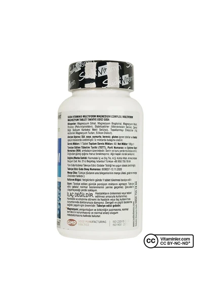 Suda Vitamin Magnesium Complex 60 Tablet - Resim 3