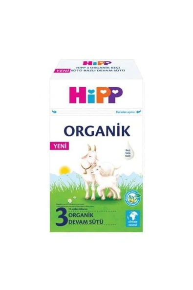 Hipp  3 Organik Keçisütü Bazlı Bebek Devam Sütü 400gr ürün görseli 1