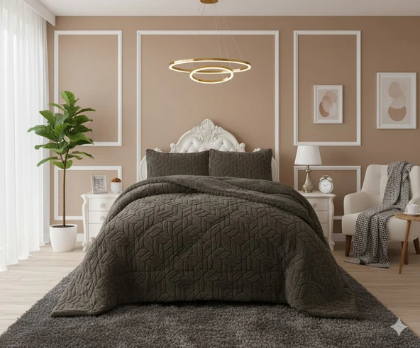 COMFORT YORGAN SETİ ÇİFT KİŞİLİK LISSOME HAKİ ürün görseli 1
