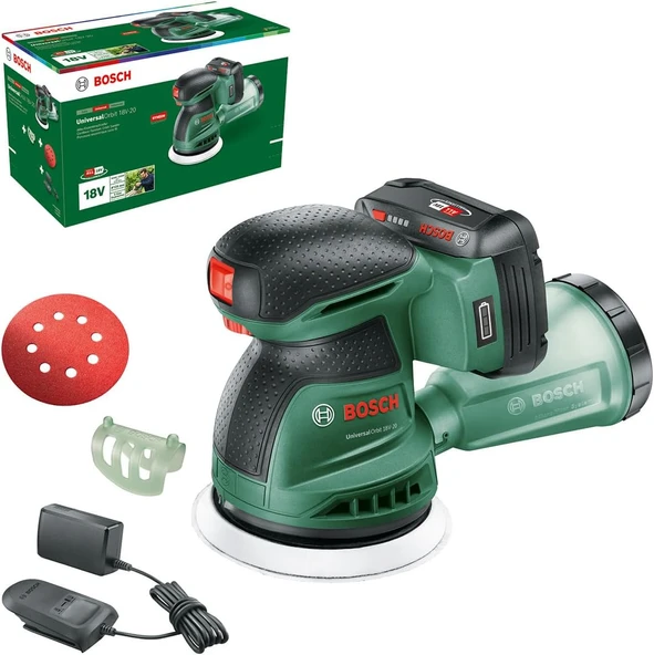 Bosch Universalorbit 18V-20 Zımpara, 1X2.0Ah, Tek Akü ürün görseli 1