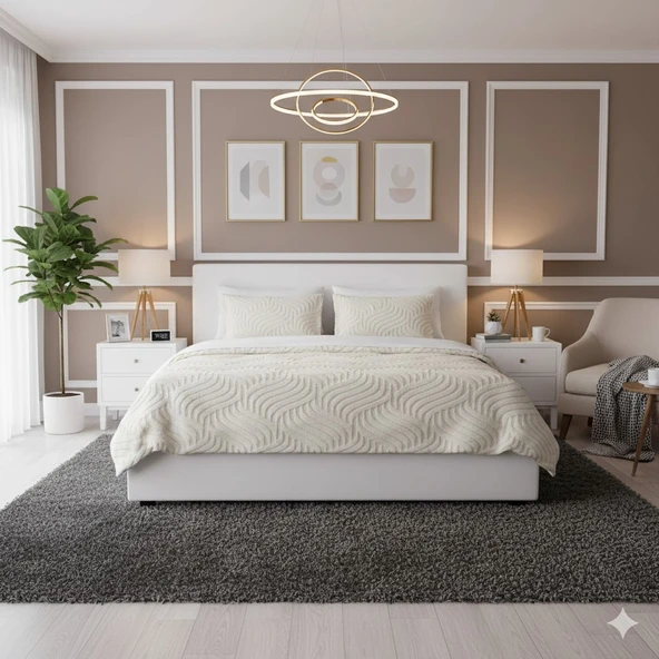 COMFORT YORGAN SETİ ÇİFT KİŞİLİK LUMOS KREM ürün görseli 1