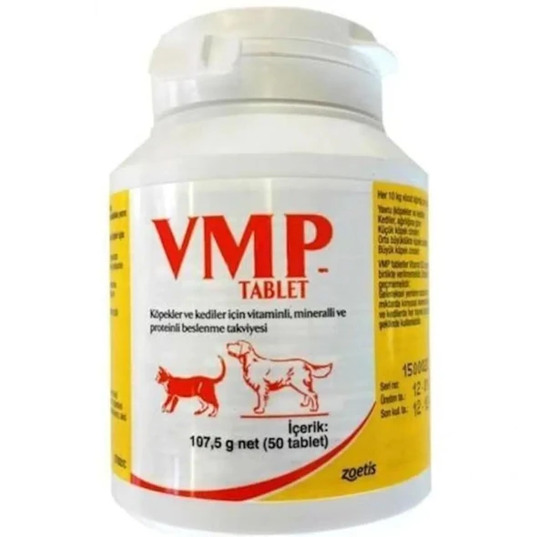 Zoetis VMP Deri Ve Tüy Sağlığını Koruyucu Biotin Çinko Tablet (50 Tablet) ürün görseli 1