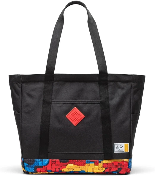 Herschel X Lego Heritage Tote Omuz Çantası Siyah -Soyut Bloklar ürün görseli 1