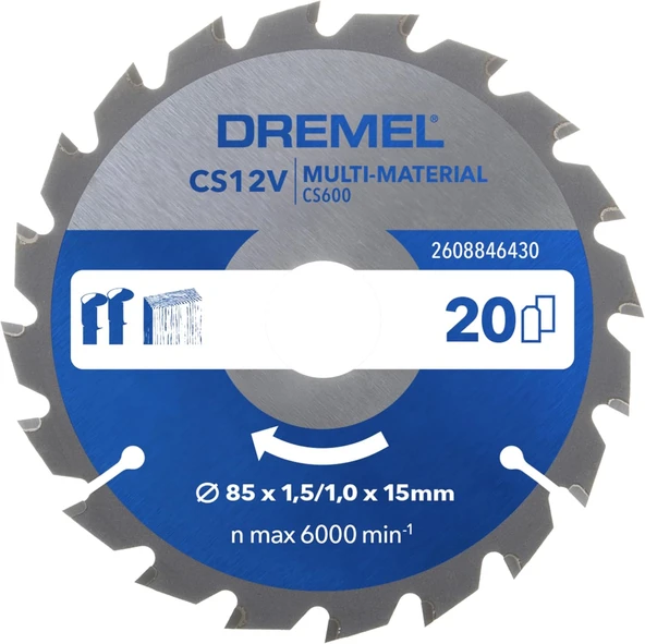 Dremel Blueprint Cs12V (Cs600) 85Mm Çok Amaçlı Testere Bıçağı ürün görseli 1