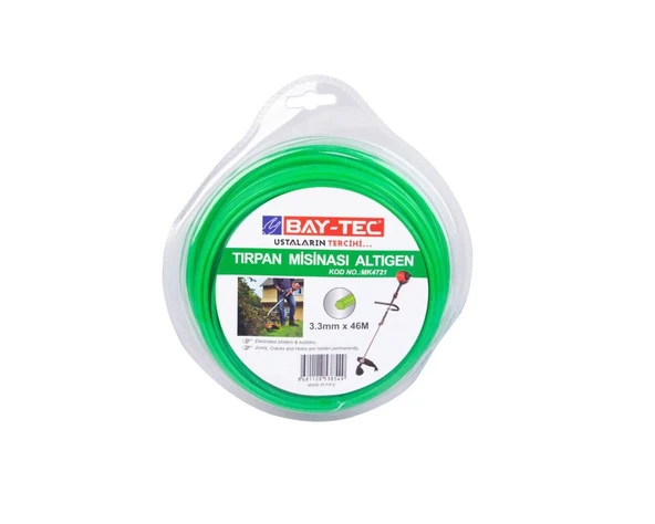 Altıgen Tırpan Misinası 3.3  mm x 46 mt MK4721 BAYTEC ürün görseli 1